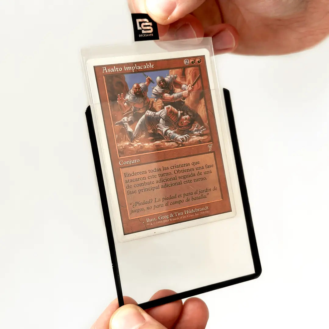 Top Loaders borde negro 25 unidades (35 PT) - Decksaver