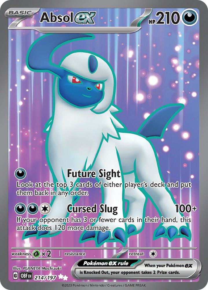 Absol EX - Obsidian Flames 214/197 Ultra Rare