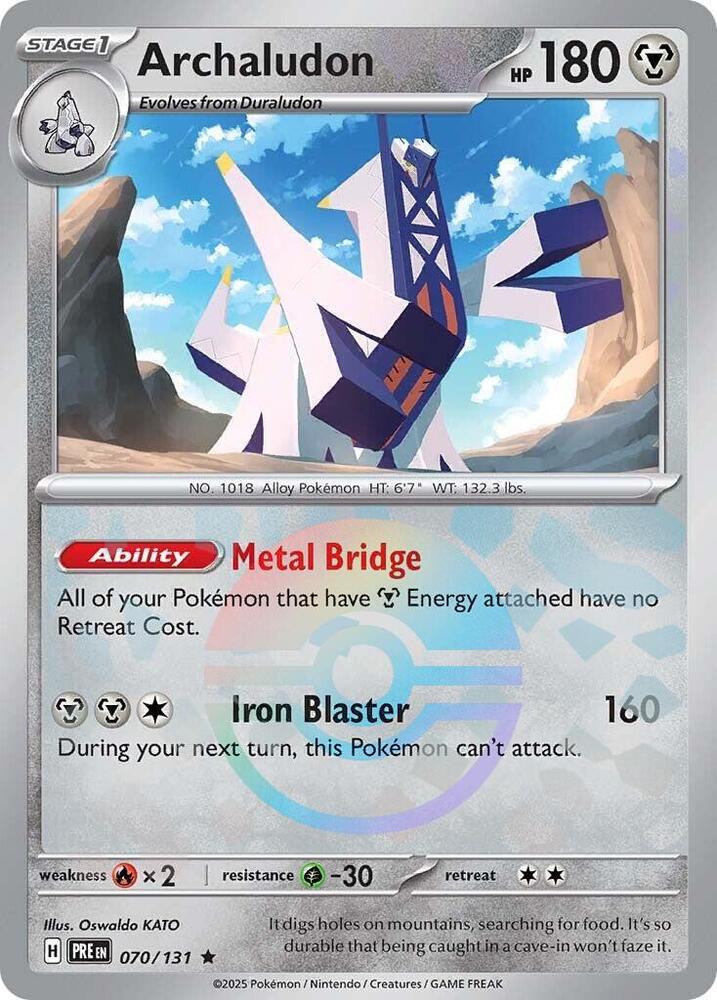 Archaludon - Prismatic Evolutions 070/131 Poke Ball Holo