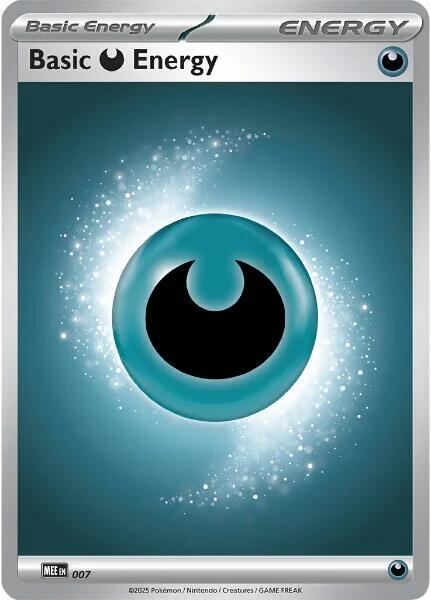 Basic Darkness Energy - 007 Mega Evolution Reverse Holo