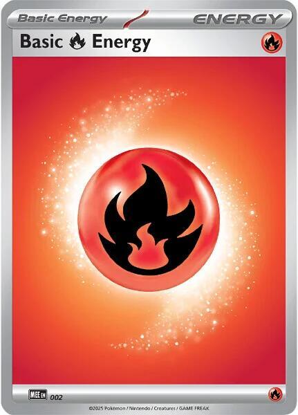 Basic Fire Energy - 002 Mega Evolution Reverse Holo