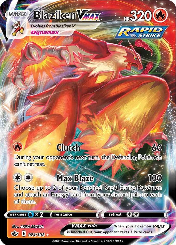 Blaziken VMAX - 021/198 Chilling Reign