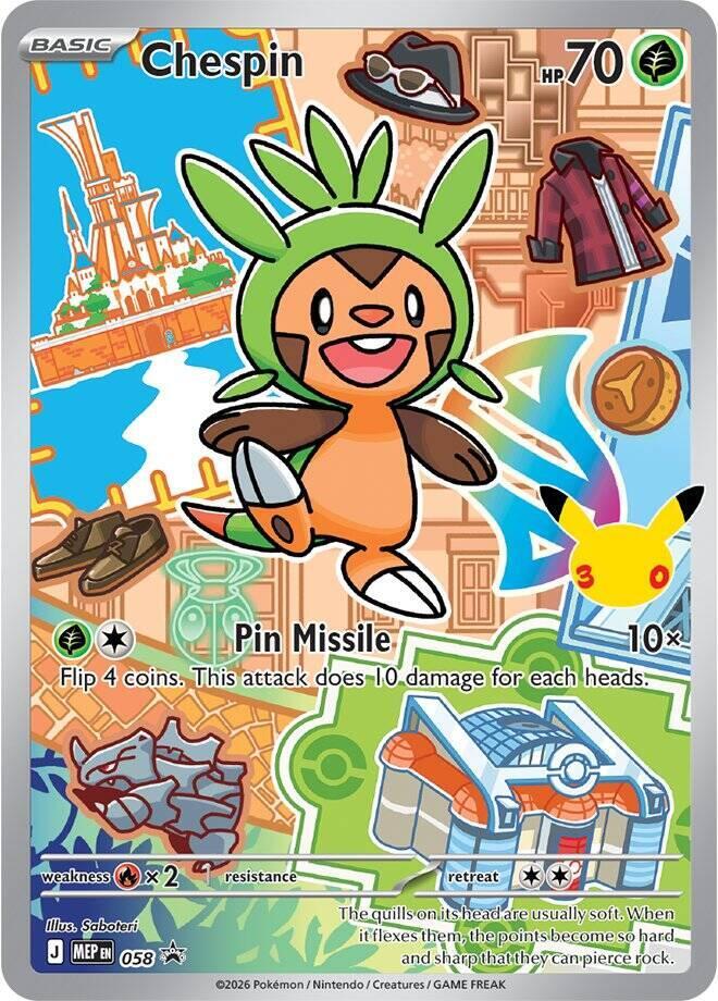 Chespin - 058 Mega Evolution Promo / First Partner Series 3