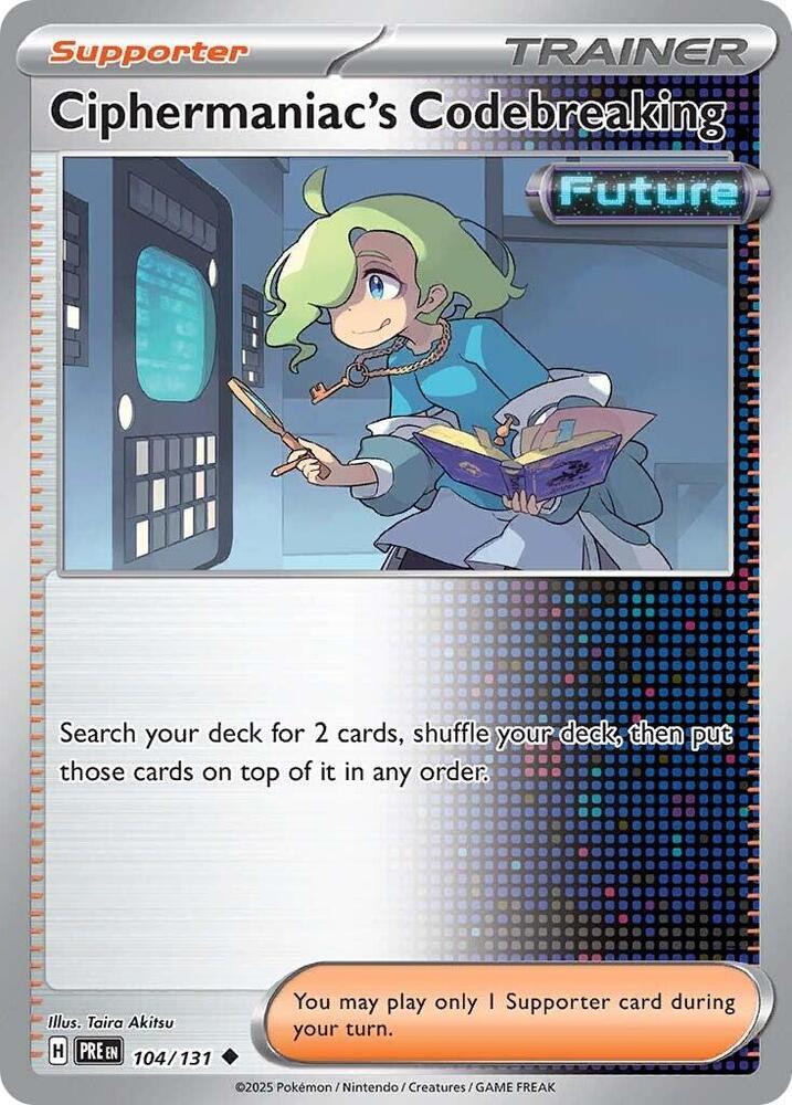 Ciphermaniac's Codebreaking - Prismatic Evolutions 104/131 Uncommon