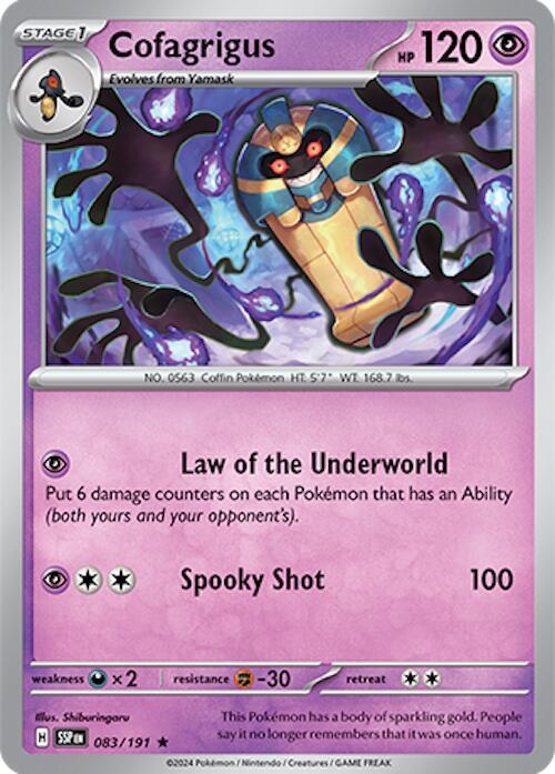 Cofagrigus - Surging Sparks 083/191 Holo Rare