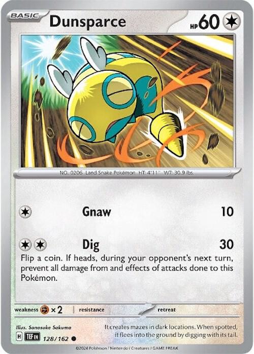 Dunsparce - 128/162 Temporal Forces Common