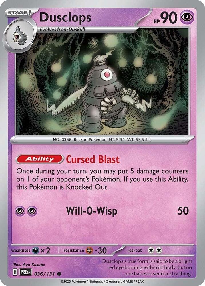 Dusclops - Prismatic Evolutions 036/131