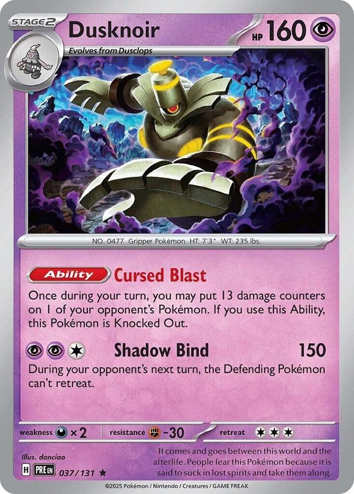 Dusknoir - Prismatic Evolutions 037/131 Rare