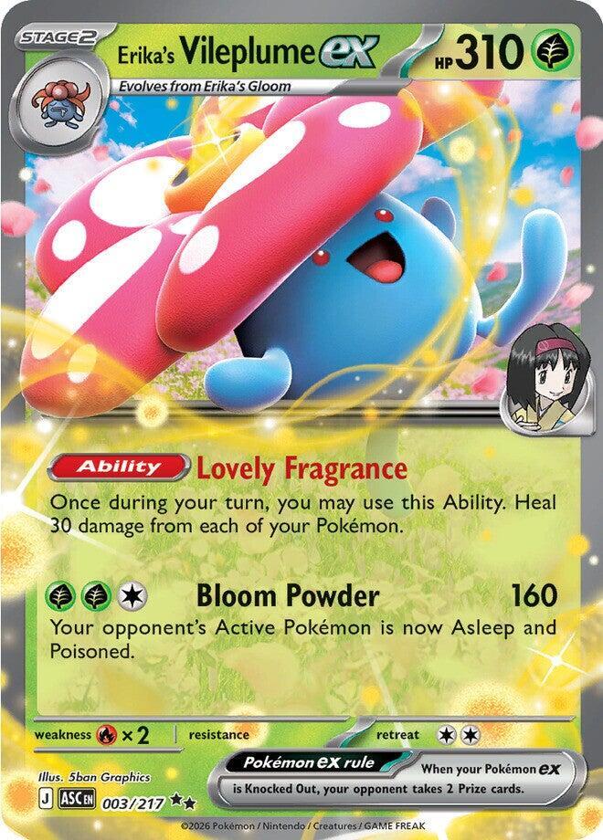 Erika's Vileplume ex - 003/217 Ascended Heroes