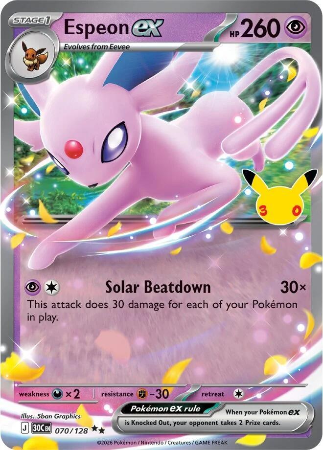 Espeon ex - 070/128 30th Celebration