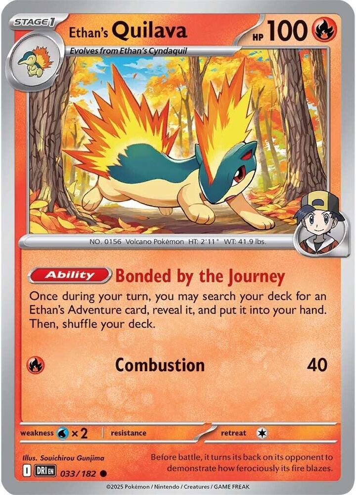 Ethan's Quilava - Destined Rivals 033/182 Common