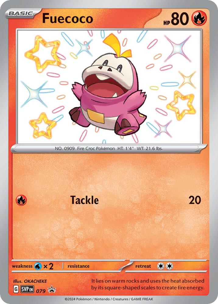Fuecoco - Scarlet & Violet 079 Shiny Promo