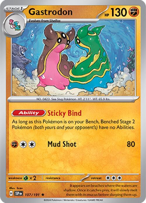 Gastrodon - Surging Sparks 107/191 Holo Rare