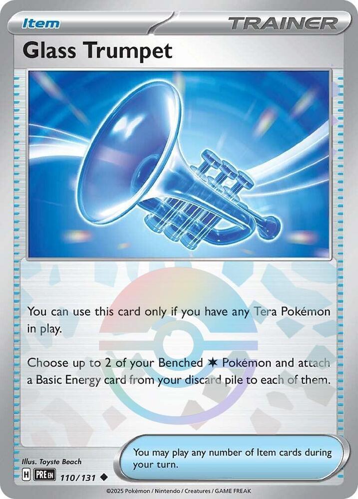 Glass Trumpet - Prismatic Evolutions 110/131 Poke Ball Holo