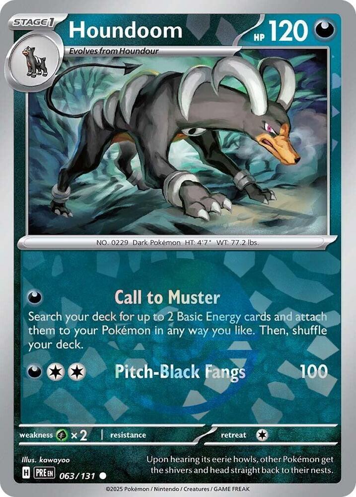 Houndoom - Prismatic Evolutions 063/131 Poke Ball Holo