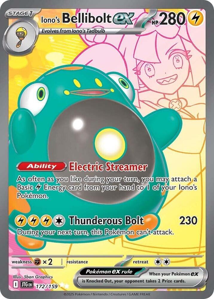Iono's Bellibolt EX - Journey Together 172/159 Ultra Rare