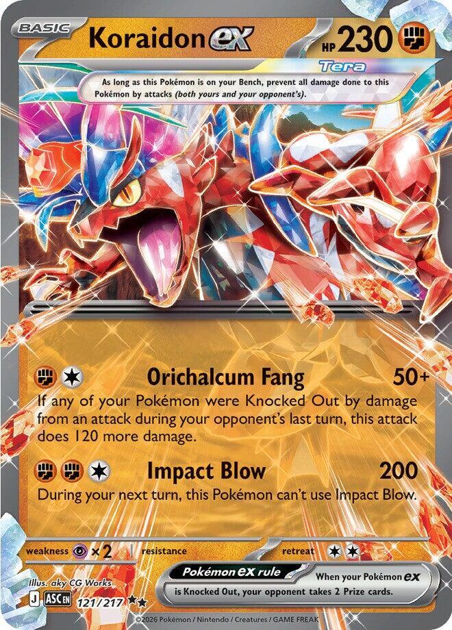Koraidon ex - 121/217 Ascended Heroes