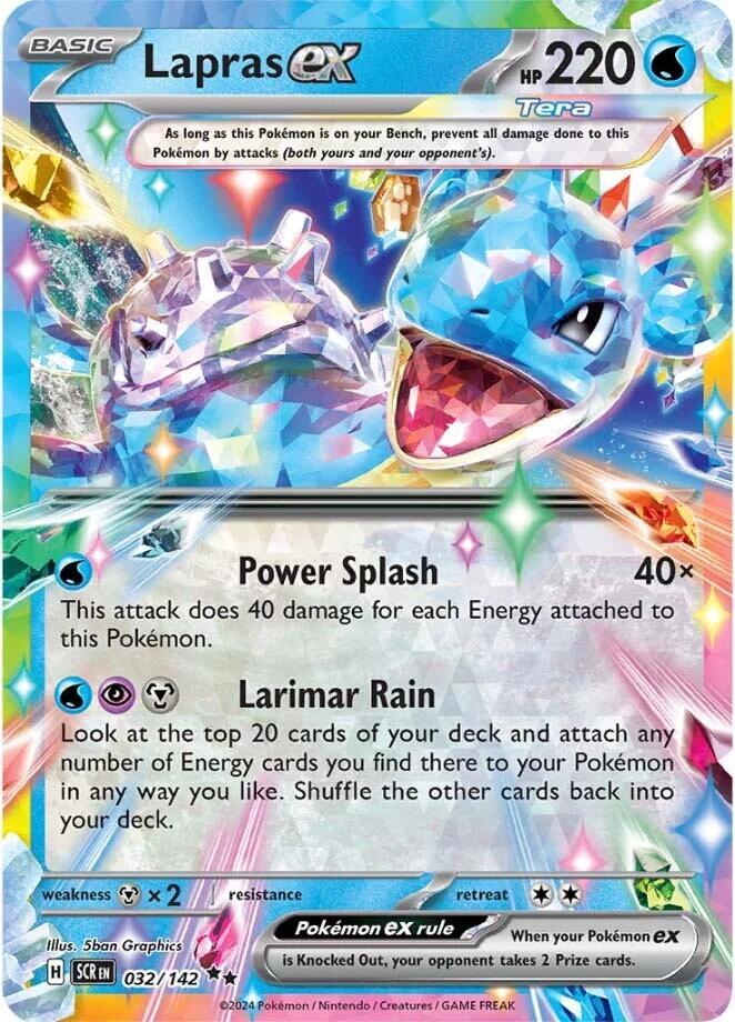 Lapras EX - Stellar Crown 032/142 Double Rare