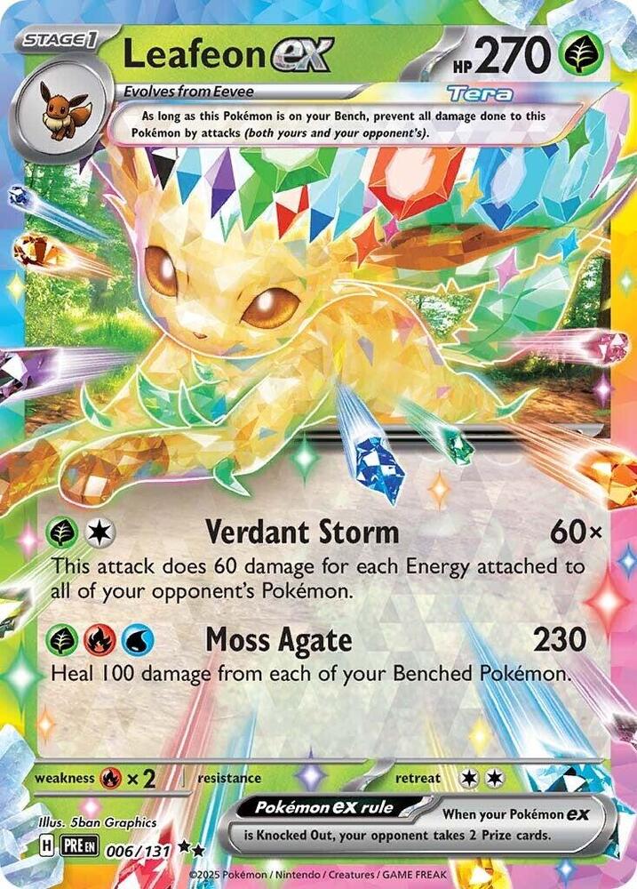 Leafeon EX - 006/131 Prismatic Evolutions Double Rare