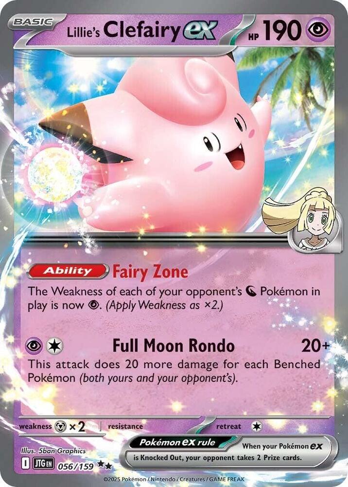 Lillie's Clefairy EX - Journey Together 056/159 Double Rare