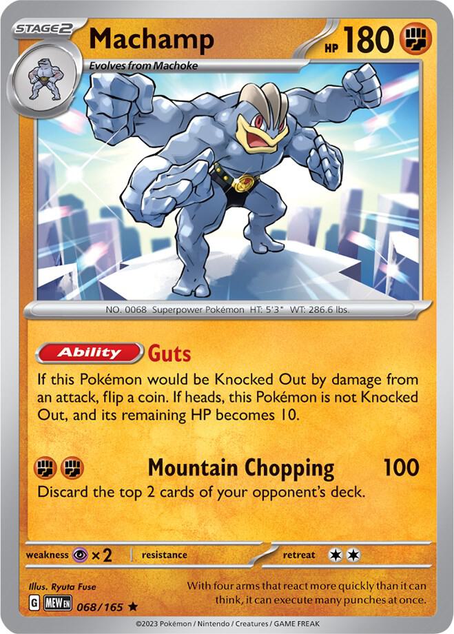 Machamp - Scarlet & Violet 151 / 068/165 Holo Rare