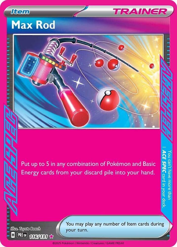 Max Rod - 116/131 Prismatic Evolutions Ace Spec