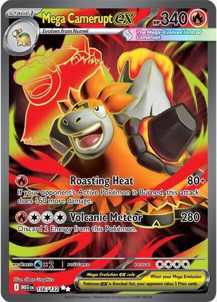 Mega Camerupt EX - 156/132 Mega Evolution Ultra Rare