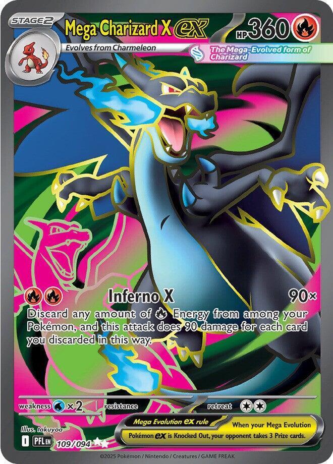 Mega Charizard X ex - 109/094 Phantasmal Flames Inglés