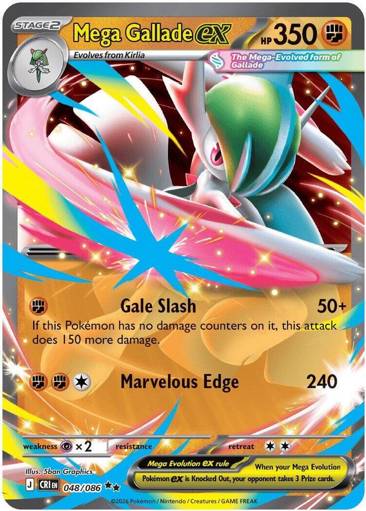 Mega Gallade ex - 048/086 Chaos Rising