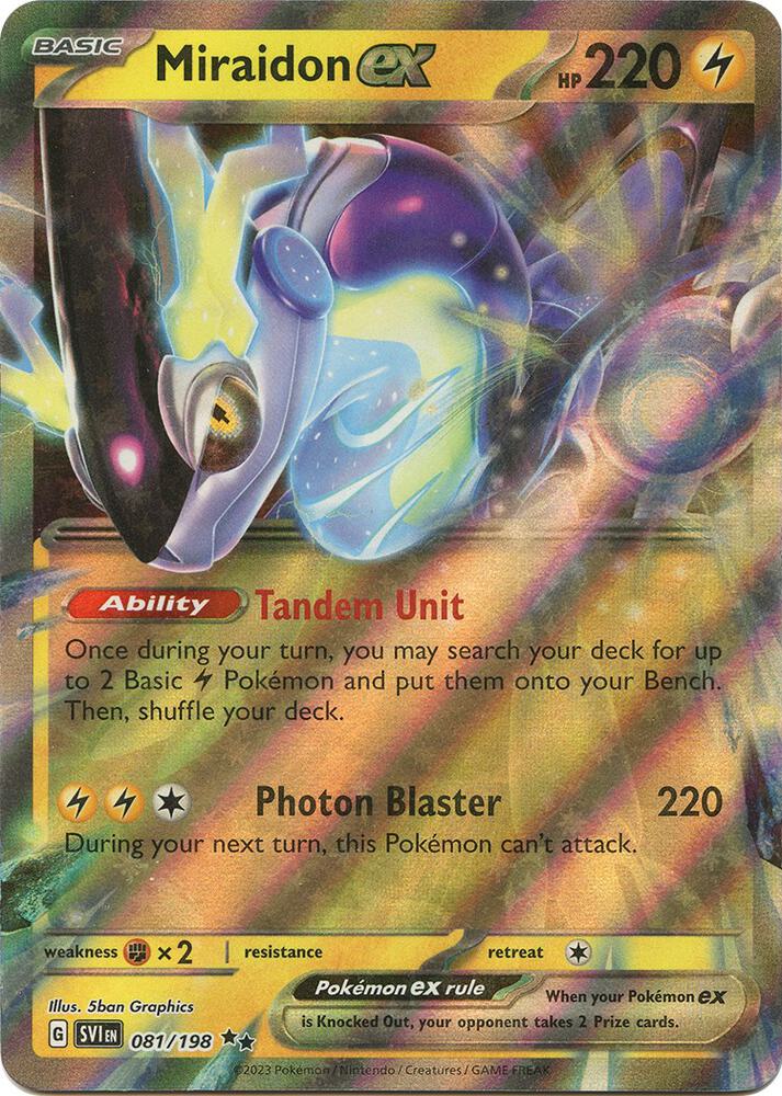 Miraidon ex - 081/198 Scarlet & Violet Double Rare
