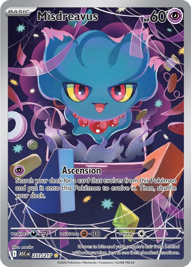 Misdreavus - 233/217 Ascended Heroes Illustration Rare