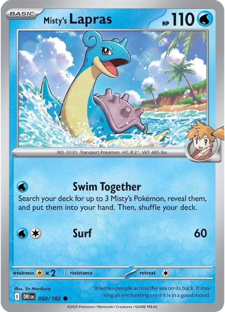 Misty's Lapras - Destined Rivals 050/182 Common