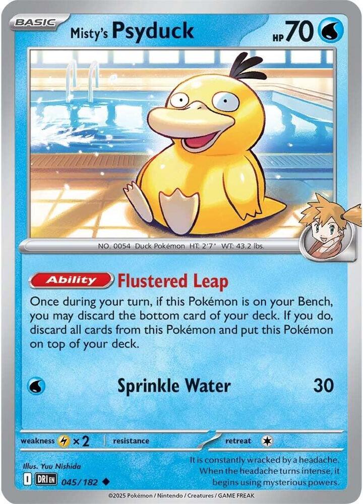 Misty's Psyduck - Destined Rivals 045/182 Uncommon