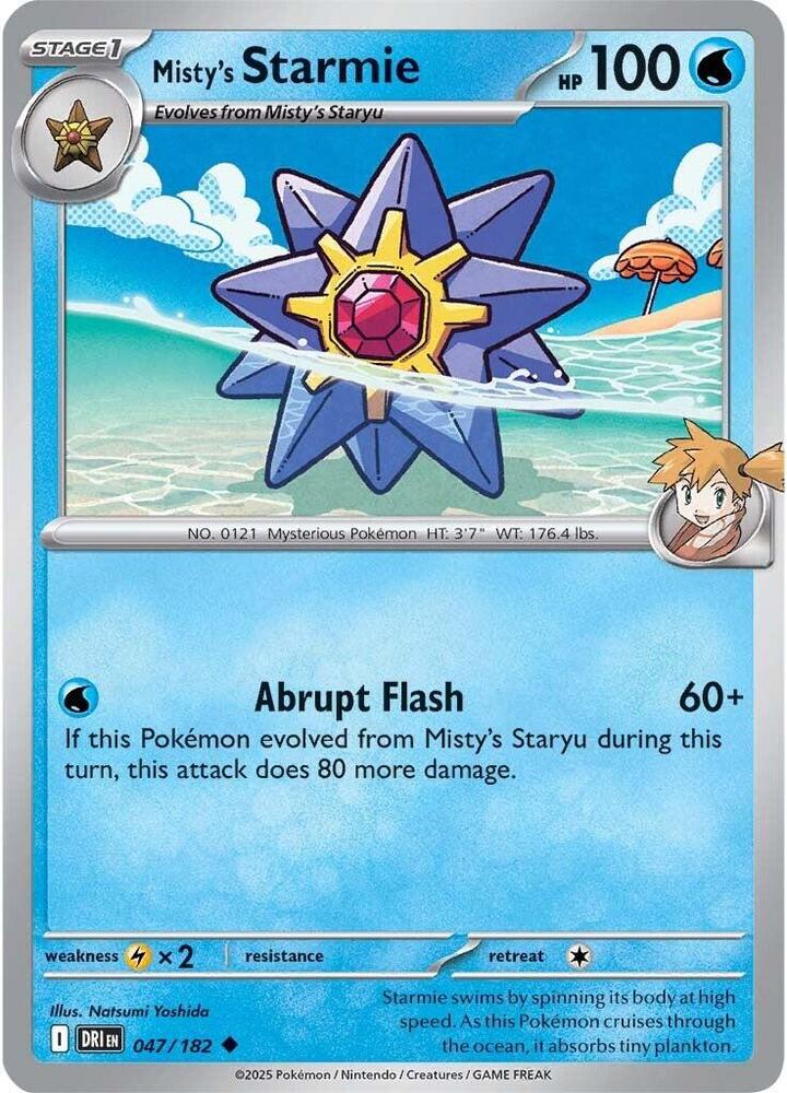 Misty's Starmie - Destined Rivals 047/182 Uncommon