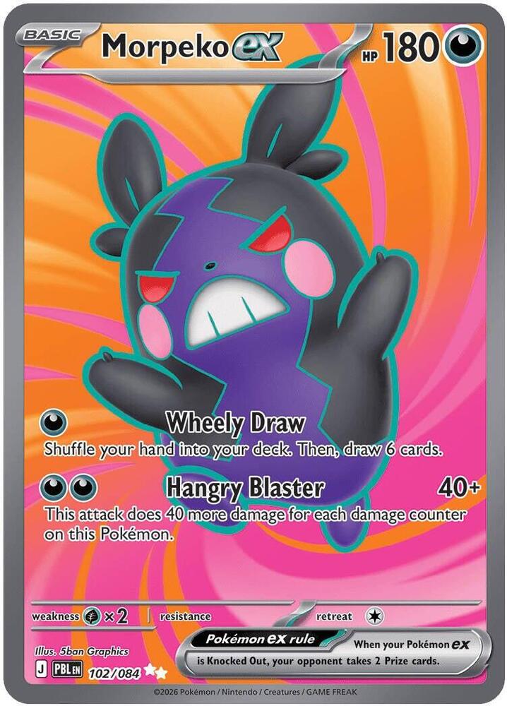 Morpeko ex - 102/084 Pitch Black Ultra Rare