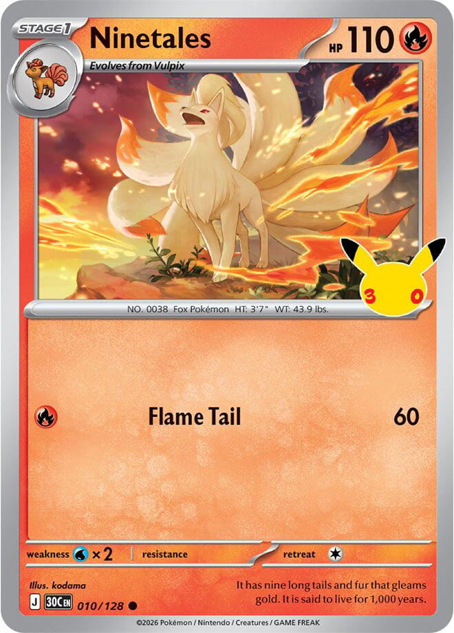 Ninetales - 010/128 30th Celebration
