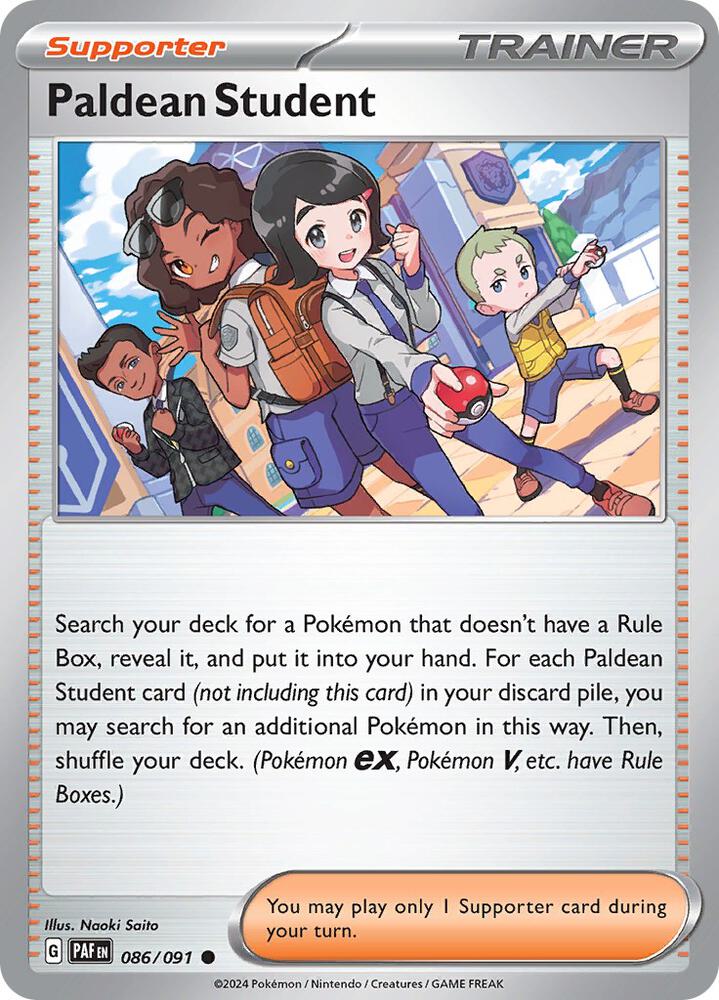 Paldean Student - Paldean Fates 086/091
