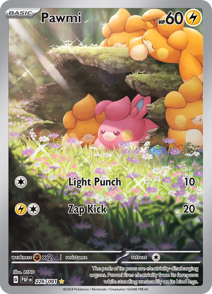 Pawmi - Paldean Fates 226/091 Illustration Rare
