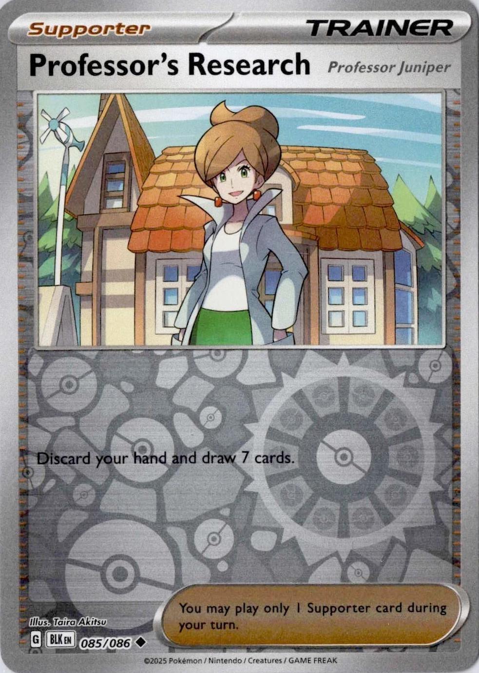 Professor's Research - Black Bolt 085/086 Reverse Holo