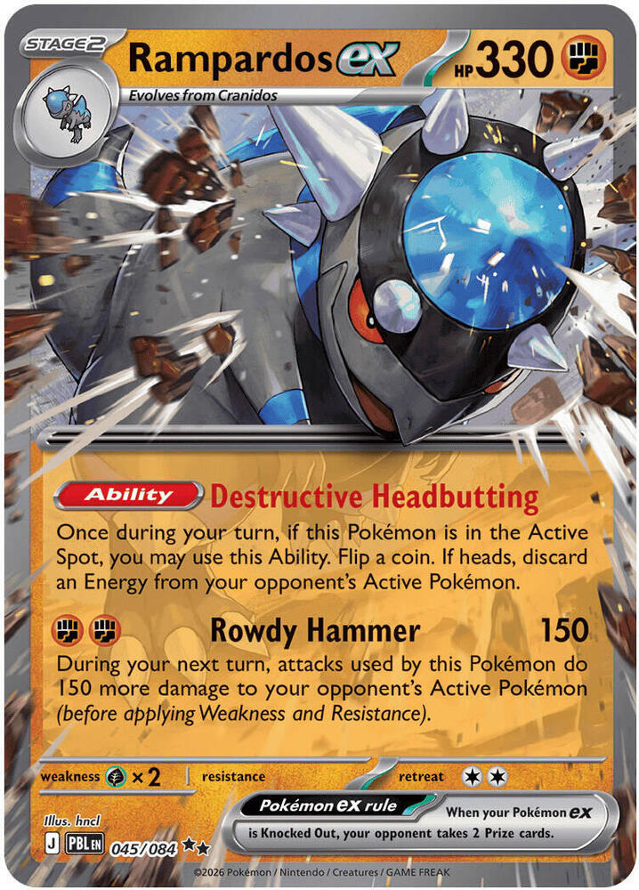 Rampardos ex - 045/084 Pitch Black