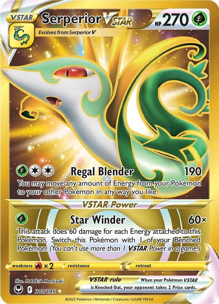 Serperior VSTAR (Secret) 210/195 Silver Tempest Español