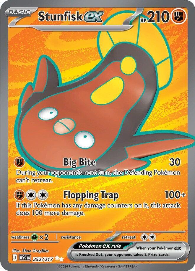 Stunfisk ex - 252/217 Ascended Heroes Ultra Rare