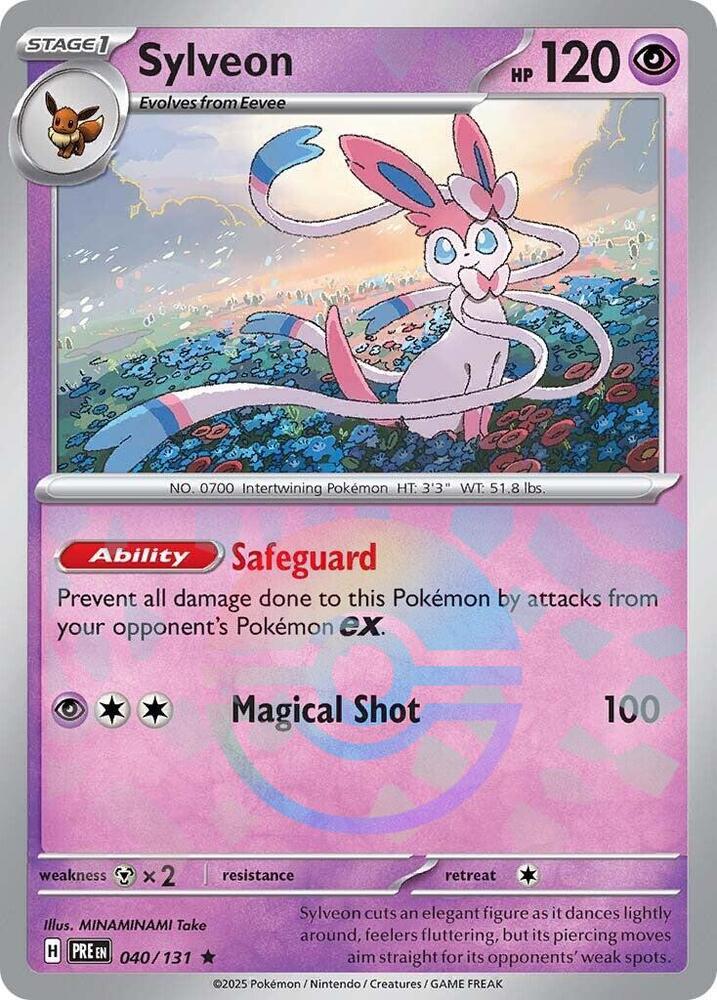 Sylveon - Prismatic Evolutions 040/131 Poke Ball Holo