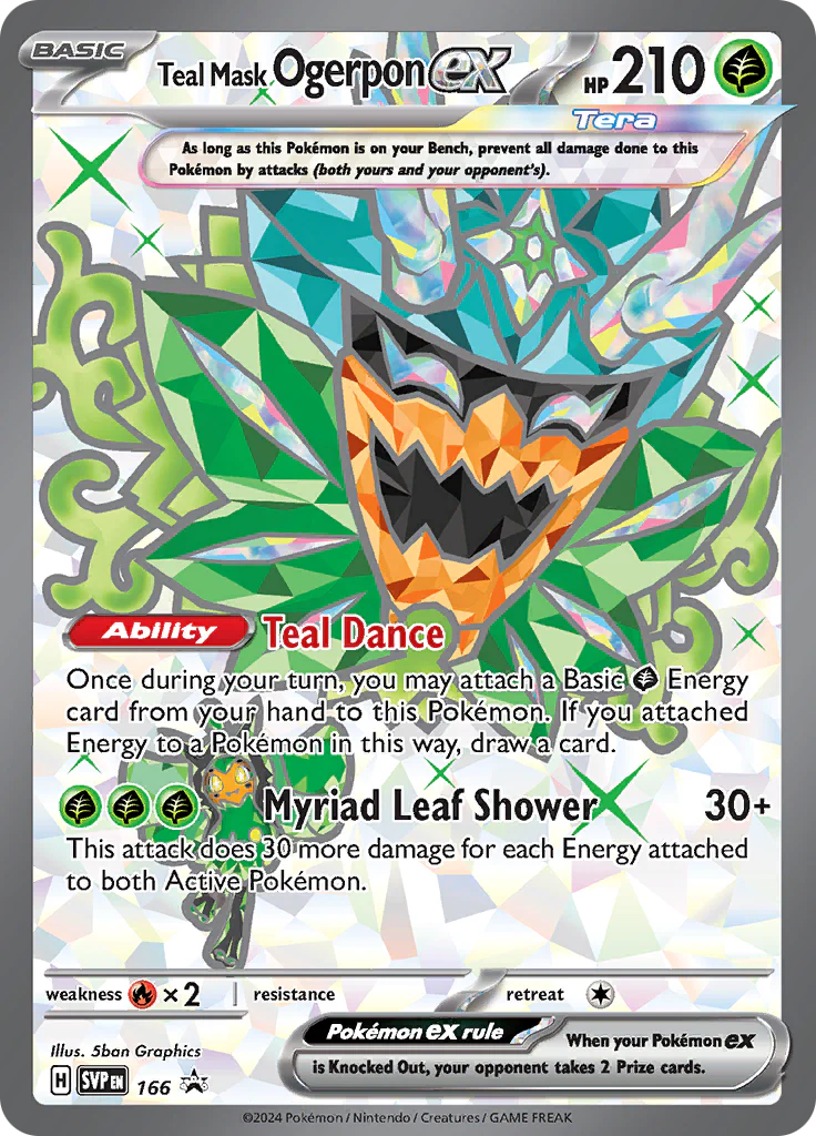 Teal Mask Ogerpon EX - Scarlet & Violet 166 Promo
