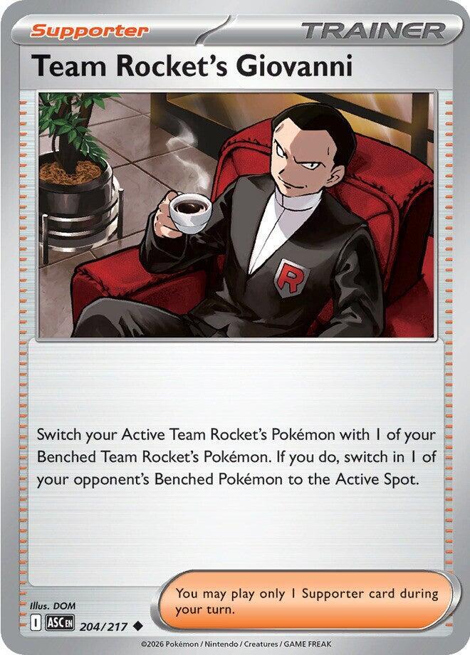 Team Rocket's Giovanni - 204/217 Ascended Heroes