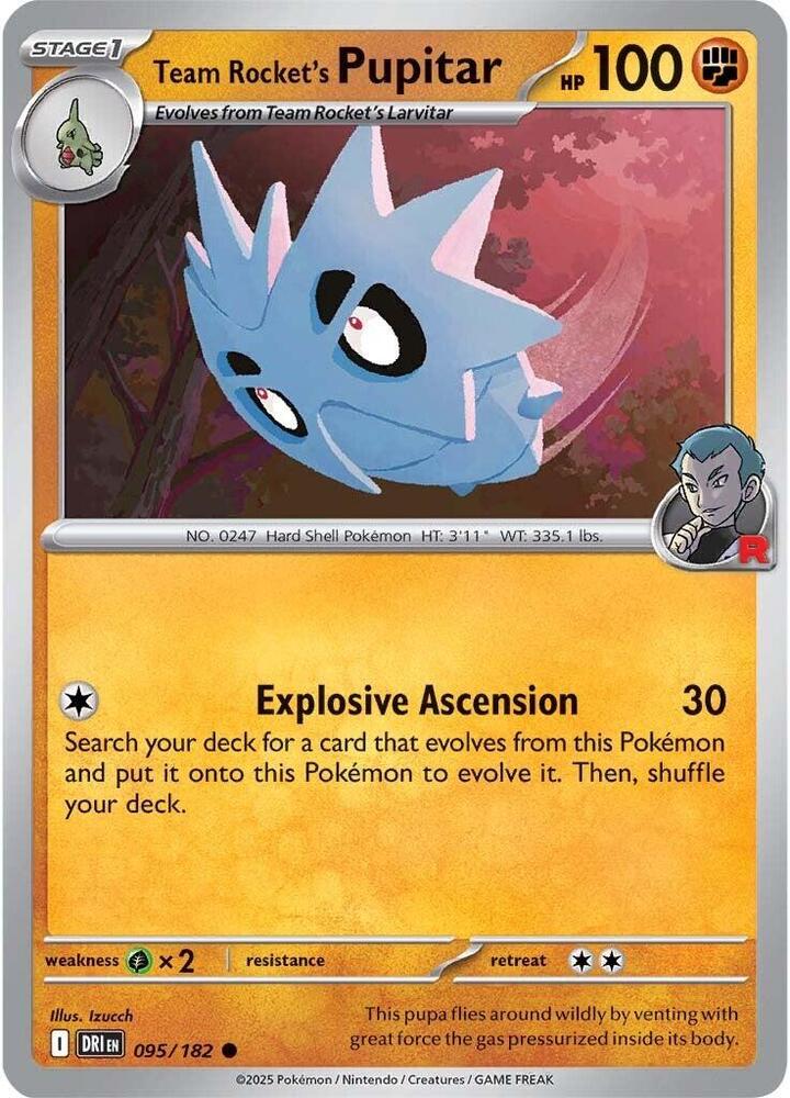Team Rocket's Pupitar - Destined Rivals 095/182 Common