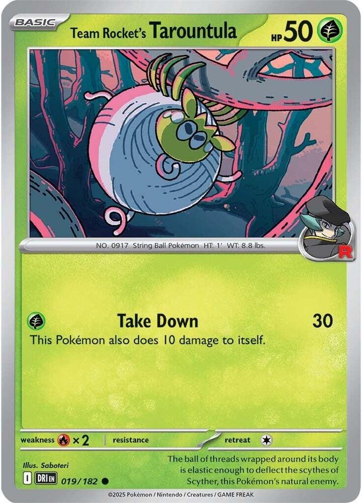 Team Rocket's Tarountula - Destined Rivals 019/182 Common