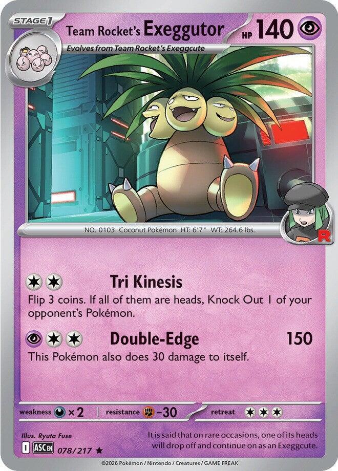 Team Rocket's Exeggutor - 078/217 Ascended Heroes