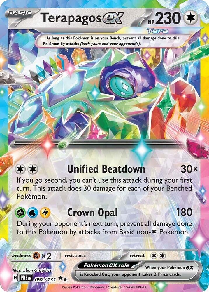Terapagos EX - Prismatic Evolutions 092/131 Double Rare