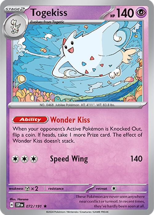 Togekiss - Surging Sparks 072/191 Holo Rare